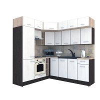 Bucatarie de Colt BIG GENA NEW DR. 190-220, Wenge / Decor 8508